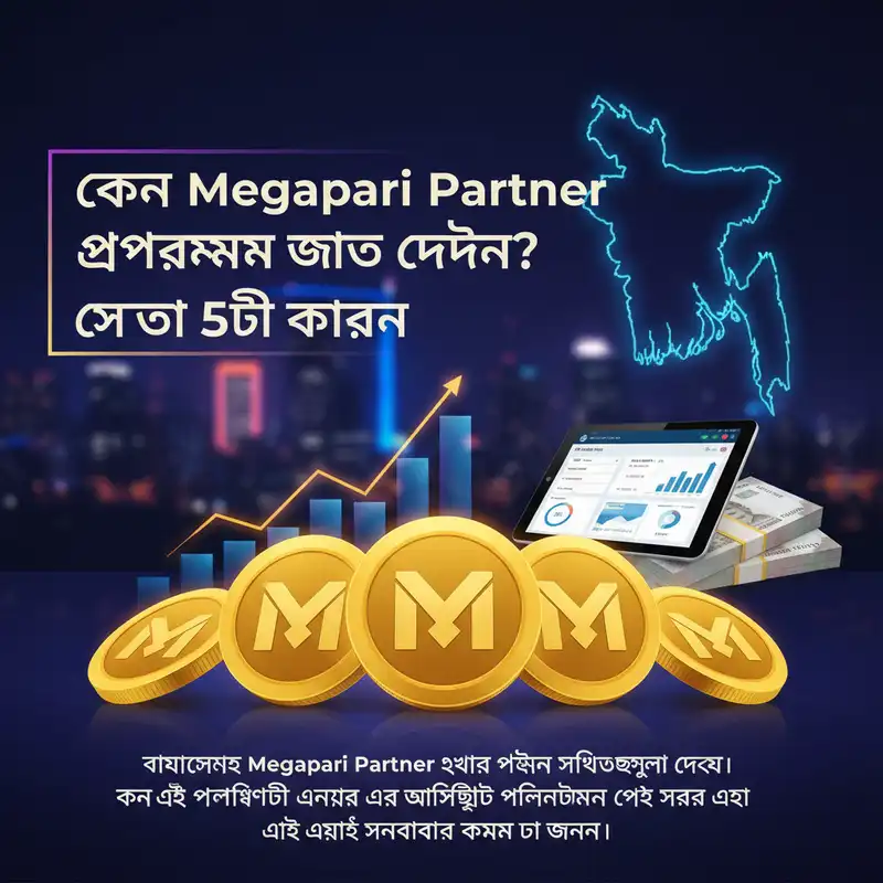 কেন Megapari Partner প্রোগ্রামে যোগ দেবেন? সেরা ৫টি কারণ